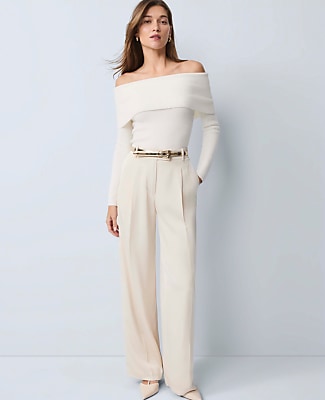 The Pleated Trouser in Satin