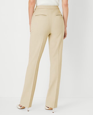 The Petite Side Zip Straight Pant in Bi-Stretch — Curvy Fit