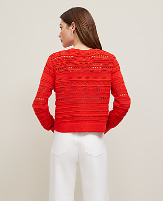 Pointelle Textured Cardigan