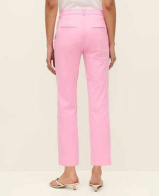 The Petite Cotton Crop Pant - Strawberry Lemonade