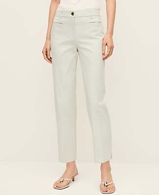 The Tall Cotton Crop Pant - Pale Aqua