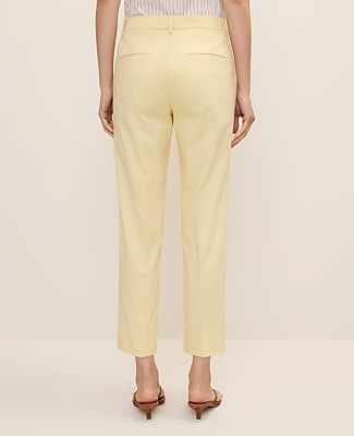 The Cotton Crop Pant — Curvy Fit - Yellow Buttercream