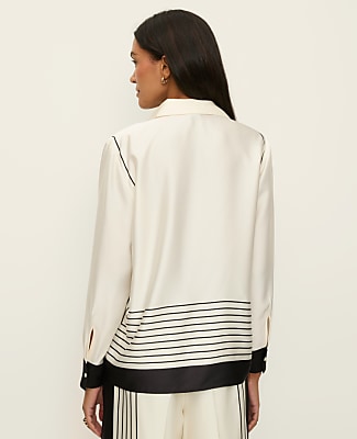 Striped Satin Modern Shirt