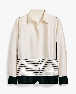 Striped Satin Modern Shirt