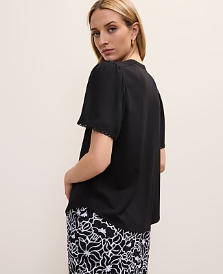 Lace Trim Top
