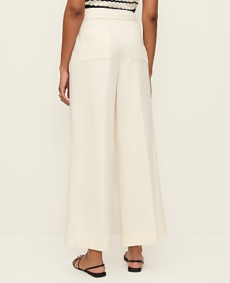 The Belted Wide-Leg Ankle Pant