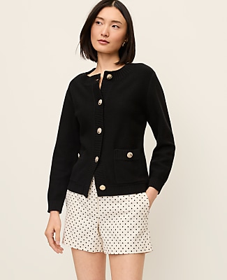 Ann Taylor Crew Neck Cardigan