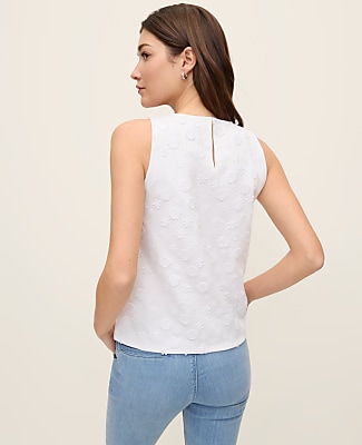 Petite Daisy Appliqué Tank Top