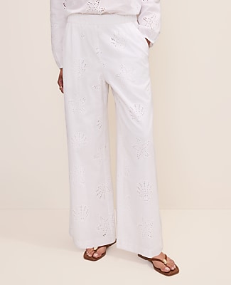 The Eyelet Easy Palazzo Pant