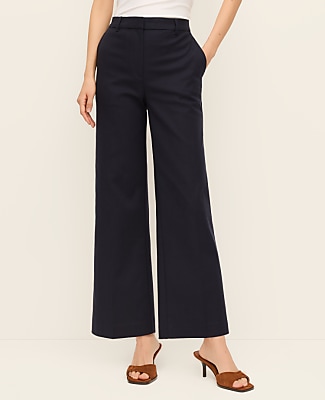 The Petite High Rise Everyday Ankle Pant in Doubleweave