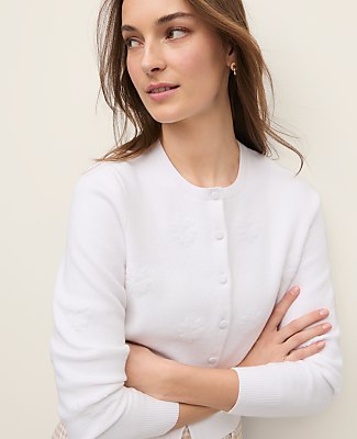 Floral Jacquard Ann Cardigan