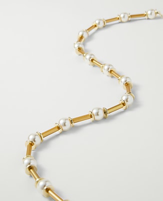 Pearl Tube Necklace