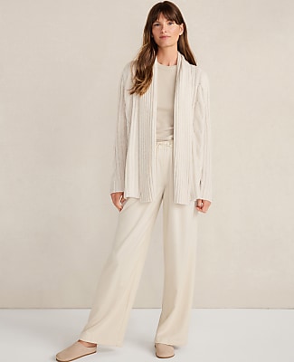 Haven Well Within Cashmere Cable Open Front Cardigan