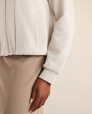 Haven Well Within Soft-Brushed Fleece Bubble Bomber