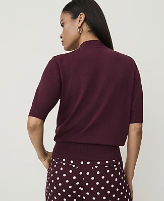 Mock Neck Modern Sweater Tee