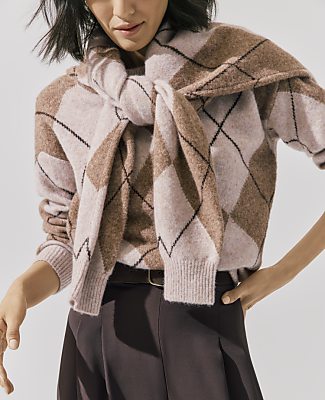Argyle Wedge Sweater