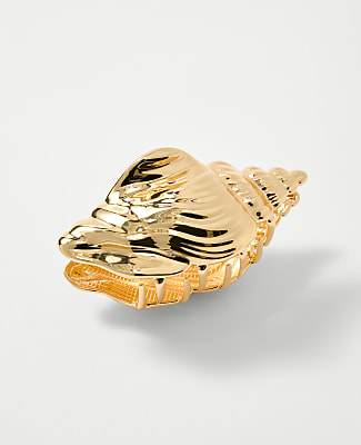 Ann Taylor Metal Conch Shell Hair Clip