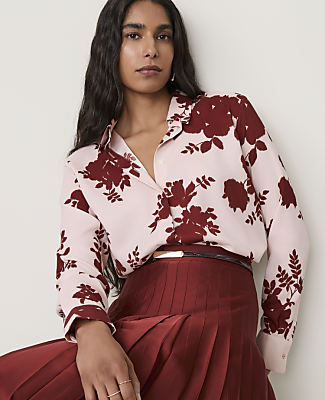 Floral Satin Shirt