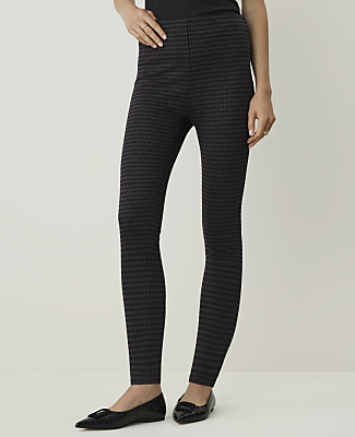 Houndstooth Side Zip Legging