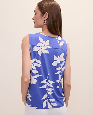 Floral Mixed Media Top