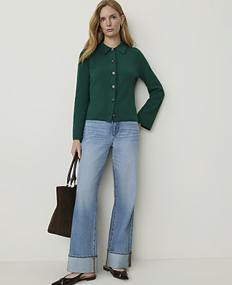 Collared Sweater Jacket