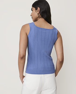 Mixed Stitch Sweater Shell