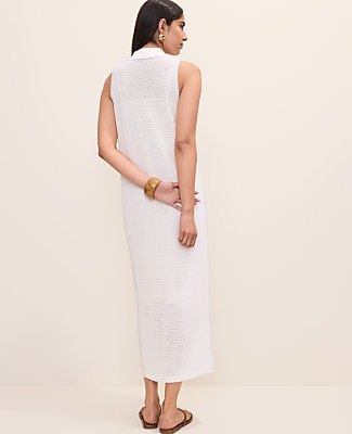Collared Halter Sweater Dress