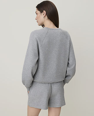 Petite Drawstring Crew Neck Sweatshirt in CloudPlush