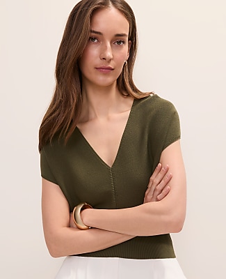 Petite V-Neck Sweater