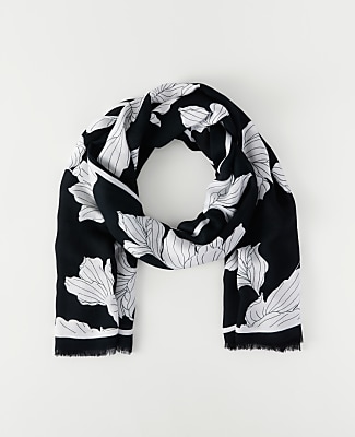 Ann Taylor Floral Scarf