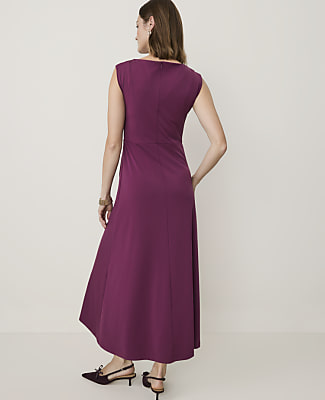 Petite Ruched Column Midi Dress
