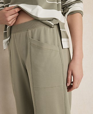 Haven Well Within Organic Cotton Interlock Barrel Leg Pants