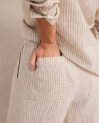 Haven Well Within Everweave Linen Stripe Relaxed Pants