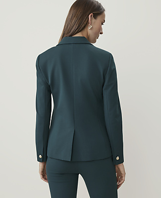 The Petite Single Button Blazer in Ponte