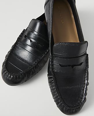 Weekend Gathered Leather Loafer