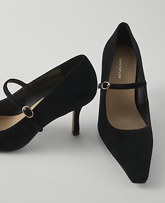 Suede Mary Jane Pump