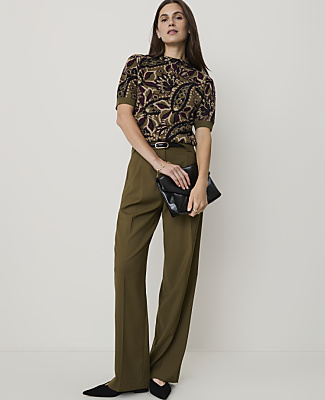 Paisley Jacquard Sweater Tee