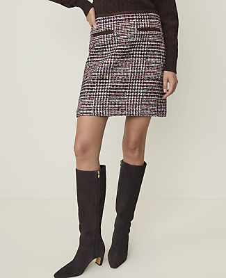 Weekend Tweed A-Line Skirt