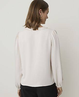 Bobble Trim Blouse