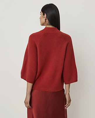 Wide Sleeve Mock Neck Sweater