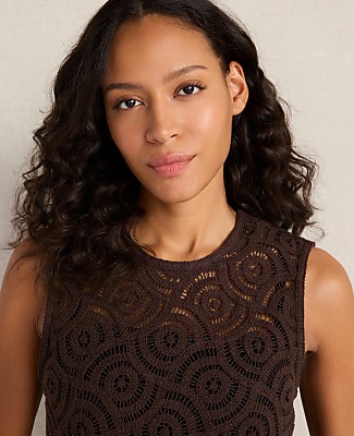 Haven Well Within Cotton Crochet Scalloped Tank