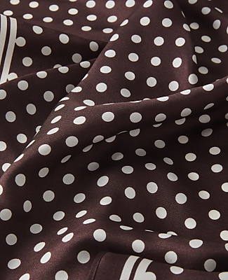 Polka Dot Silk Scarf