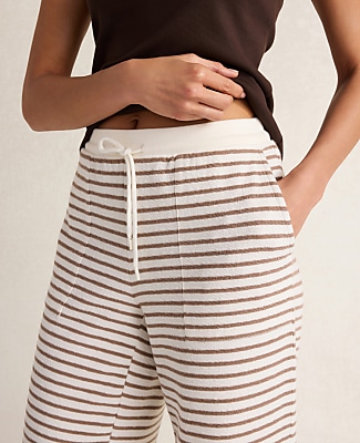 Haven Well Within Cotton Blend Textured Barrel Leg Pants