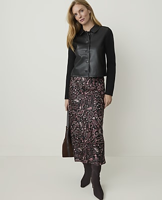 Collared Mixed Media Jacket