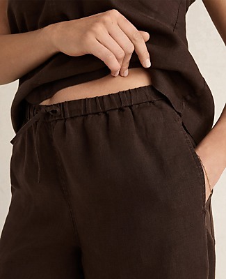 Haven Well Within Linen Wide Leg Drawstring Pants