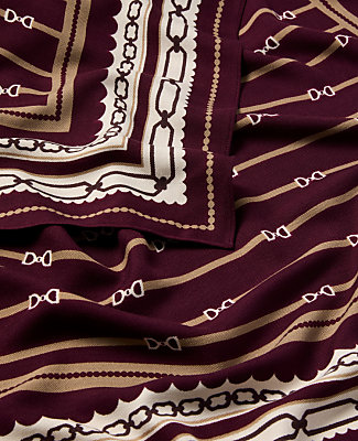 Geo Print Square Scarf