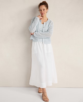 Haven Well Within Cotton Blend Open Stitch Cardigan