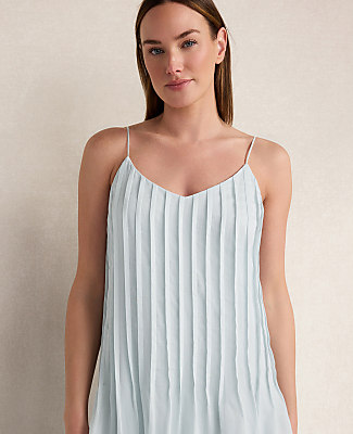 Haven Well Within Ramie Blend Pintuck Maxi Dress