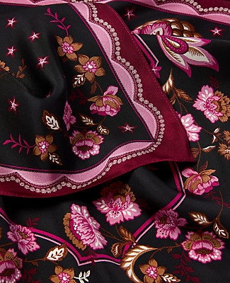 Floral Silk Scarf