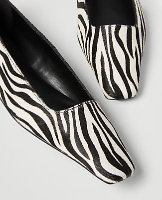 Zebra Print Haircalf Flat